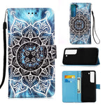 Custodia per telefono in pelle tinta unita con motivo a disegno colorato, For Samsung Galaxy A14 5G, For Samsung Galaxy S23 5G, For Samsung Galaxy S23+ 5G