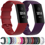Cinturino per cinturino da polso in TPU con fibbia colorata per Fitbit Charge 4 / Charge 3 / Charge 3 SE, Size: S