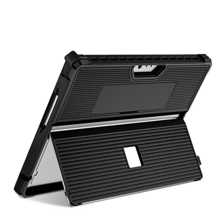 Custodia per tablet cava a strisce con coperchio del supporto, For Microsoft Surface Pro 8, For Microsoft Surface Pro 9