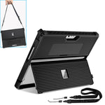 Custodia per tablet vuota a strisce con coperchio del supporto e tracolla, For Microsoft Surface Pro 8, For Microsoft Surface Pro 9