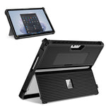 Custodia per tablet vuota a strisce con coperchio del supporto e tracolla, For Microsoft Surface Pro 8, For Microsoft Surface Pro 9