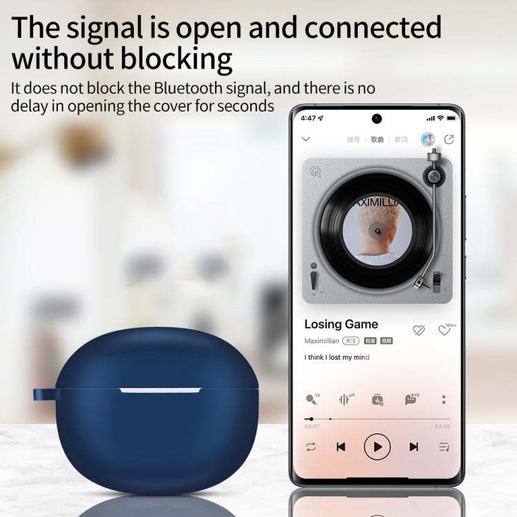 Custodia protettiva in silicone per auricolari wireless, For Realme T100