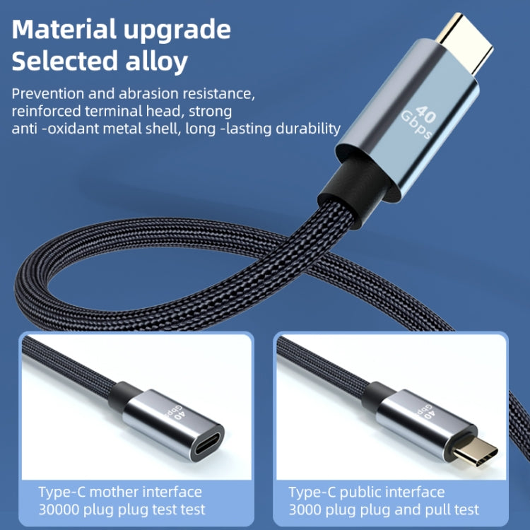 Cavo prolunga USB4 Tipo C 40Gbps da 0,3 a 1 metro