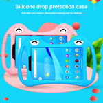 Custodia protettiva antiurto per tablet in silicone per cartoni animati con supporto e palmare, For TCL Tab 8 4G