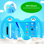Custodia protettiva antiurto per tablet in silicone per cartoni animati con supporto e palmare, For TCL Tab 8 4G