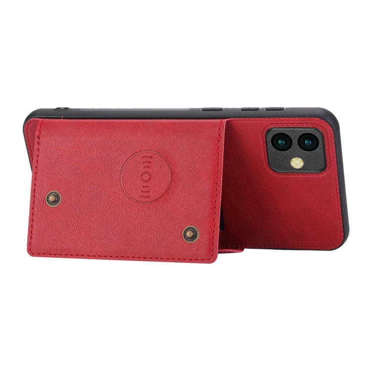 Custodia magnetica per telefono con doppia fibbia, For OPPO A17, For Samsung Galaxy A04, For Xiaomi 12T Pro