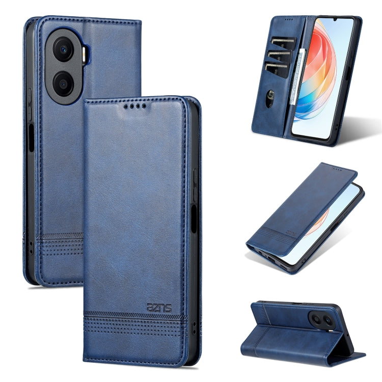 AZNS Custodia per telefono in pelle a conchiglia con struttura in vitello magnetico, For Honor Play 40 Plus, For Huawei Mate 50 / Mate 50E, For Huawei Mate 50 Pro, For Samsung Galaxy A14 5G