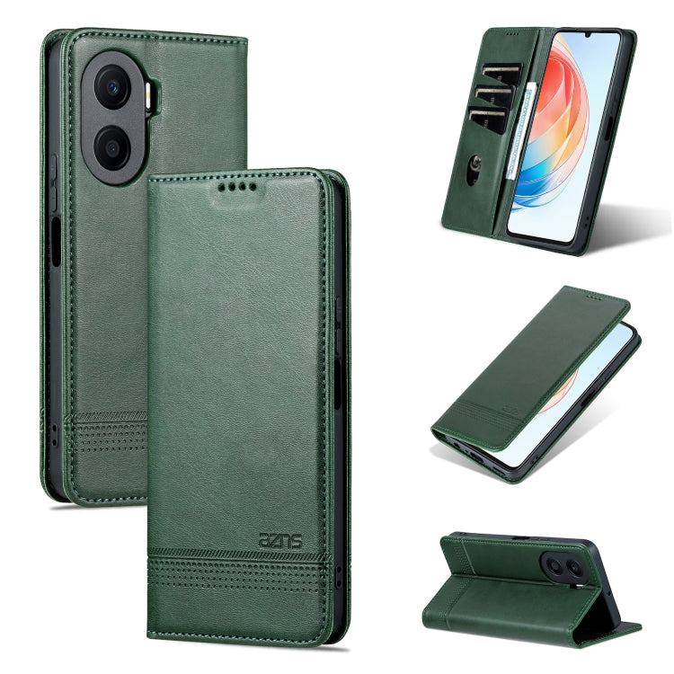AZNS Custodia per telefono in pelle a conchiglia con struttura in vitello magnetico, For Honor Play 40 Plus, For Huawei Mate 50 / Mate 50E, For Huawei Mate 50 Pro, For Samsung Galaxy A14 5G