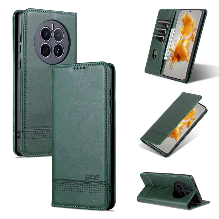 AZNS Custodia per telefono in pelle a conchiglia con struttura in vitello magnetico, For Honor Play 40 Plus, For Huawei Mate 50 / Mate 50E, For Huawei Mate 50 Pro, For Samsung Galaxy A14 5G