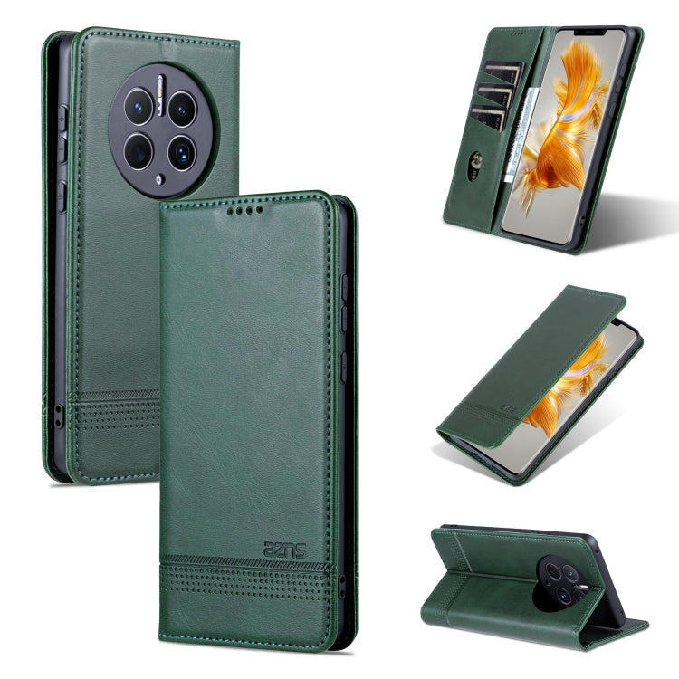 AZNS Custodia per telefono in pelle a conchiglia con struttura in vitello magnetico, For Honor Play 40 Plus, For Huawei Mate 50 / Mate 50E, For Huawei Mate 50 Pro, For Samsung Galaxy A14 5G