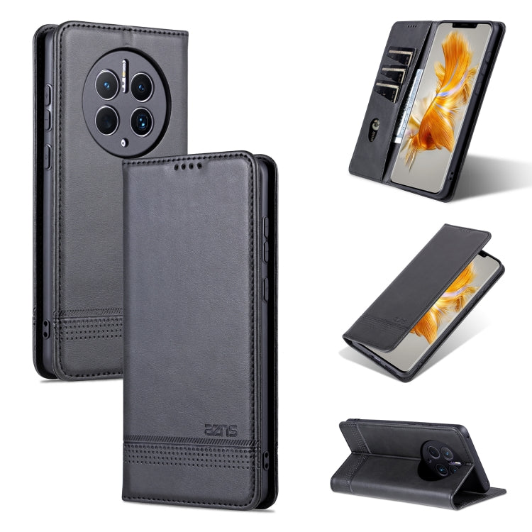 AZNS Custodia per telefono in pelle a conchiglia con struttura in vitello magnetico, For Honor Play 40 Plus, For Huawei Mate 50 / Mate 50E, For Huawei Mate 50 Pro, For Samsung Galaxy A14 5G