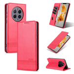 AZNS Custodia per telefono in pelle a conchiglia con struttura in vitello magnetico, For Honor Play 40 Plus, For Huawei Mate 50 / Mate 50E, For Huawei Mate 50 Pro, For Samsung Galaxy A14 5G