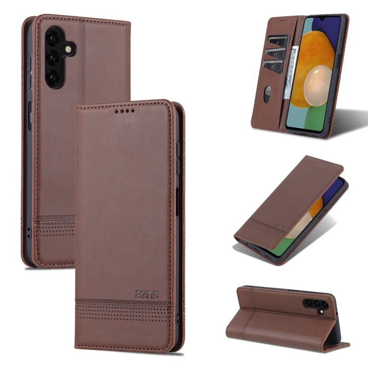 AZNS Custodia per telefono in pelle a conchiglia con struttura in vitello magnetico, For Honor Play 40 Plus, For Huawei Mate 50 / Mate 50E, For Huawei Mate 50 Pro, For Samsung Galaxy A14 5G