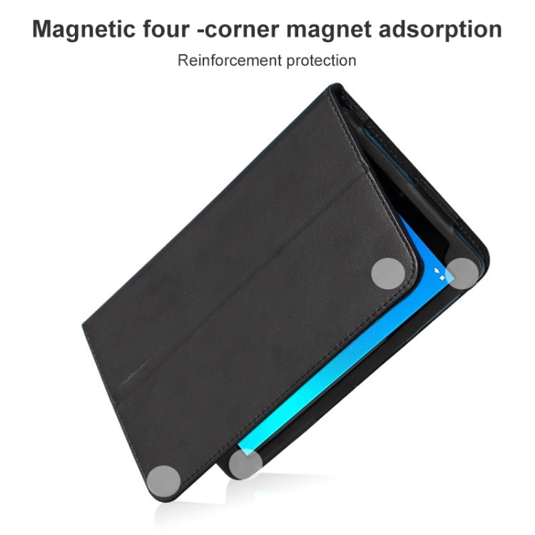 Custodia in pelle per tablet Litchi Texture con supporto, For TCL Tab 8