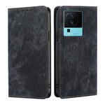 Custodia per telefono in pelle magnetica con spazzola antifurto RFID, For vivo iQOO Neo7, For Realme 9i 5G Global/10 5G, For vivo T2x 5G/Y73t/iQOO Z6x, For Huawei nova Y61