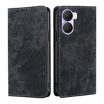Custodia per telefono in pelle magnetica con spazzola antifurto RFID, For Honor Play 40 Plus, For Nokia C31, For Nokia X30 5G