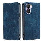 Custodia per telefono in pelle magnetica con spazzola antifurto RFID, For Honor Play 40 Plus, For Nokia C31, For Nokia X30 5G