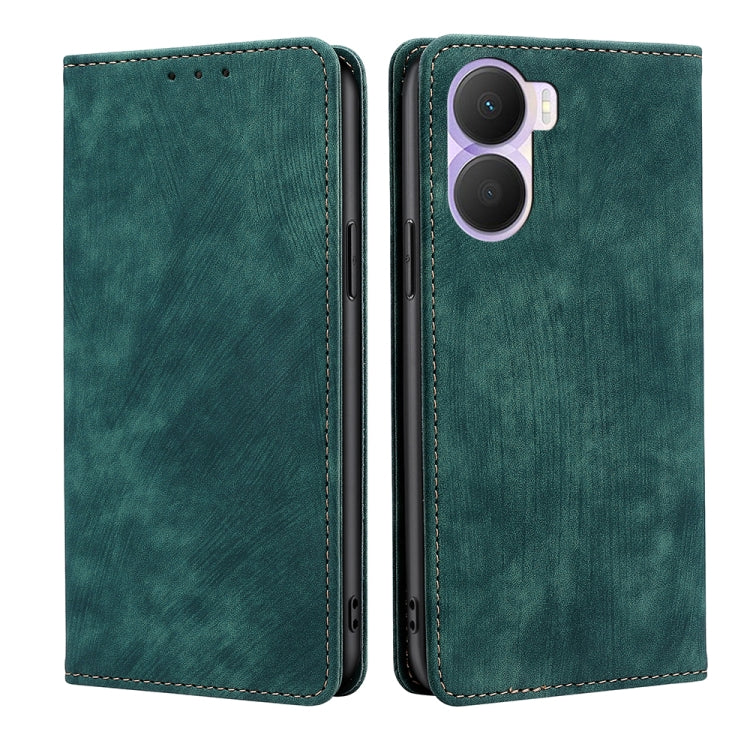 Custodia per telefono in pelle magnetica con spazzola antifurto RFID, For Honor Play 40 Plus, For Nokia C31, For Nokia X30 5G