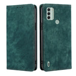 Custodia per telefono in pelle magnetica con spazzola antifurto RFID, For Honor Play 40 Plus, For Nokia C31, For Nokia X30 5G