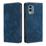 Custodia per telefono in pelle magnetica con spazzola antifurto RFID, For Honor Play 40 Plus, For Nokia C31, For Nokia X30 5G