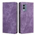 Custodia per telefono in pelle magnetica con spazzola antifurto RFID, For Honor Play 40 Plus, For Nokia C31, For Nokia X30 5G