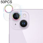 Pellicola per fotocamera posteriore in vetro temperato con glitter CD da 50 pezzi, For iPhone 14 / 14 Plus (50 PCS), For iPhone 14 Pro Max / 14 Pro (50 PCS)