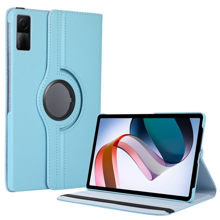 Custodia per tablet in pelle con texture Litchi con rotazione a 360 gradi, For Xiaomi Redmi Pad 10.61