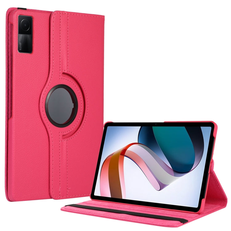 Custodia per tablet in pelle con texture Litchi con rotazione a 360 gradi, For Xiaomi Redmi Pad 10.61