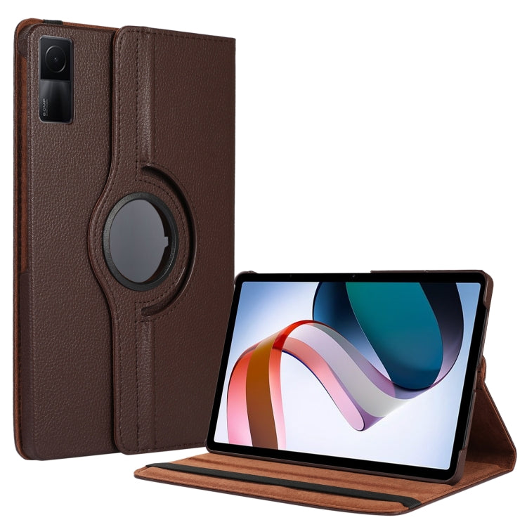 Custodia per tablet in pelle con texture Litchi con rotazione a 360 gradi, For Xiaomi Redmi Pad 10.61