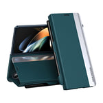 Custodia per telefono in pelle a copertura totale antiurto con slot per penna, For Samsung Galaxy Z Fold3 5G, For Samsung Galaxy Z Fold4