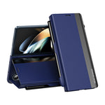 Custodia per telefono in pelle a copertura totale antiurto con slot per penna, For Samsung Galaxy Z Fold3 5G, For Samsung Galaxy Z Fold4