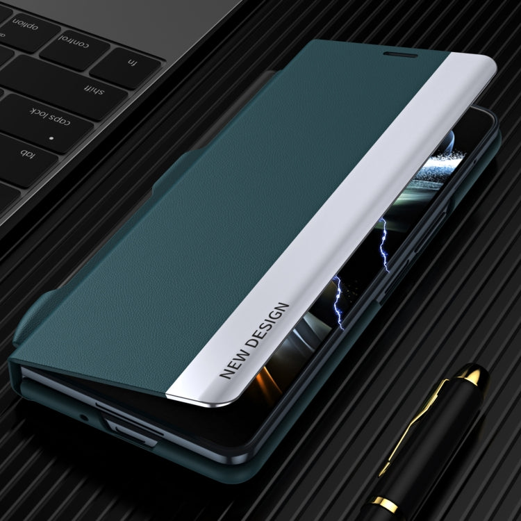 Custodia per telefono in pelle a copertura totale antiurto con slot per penna, For Samsung Galaxy Z Fold3 5G, For Samsung Galaxy Z Fold4