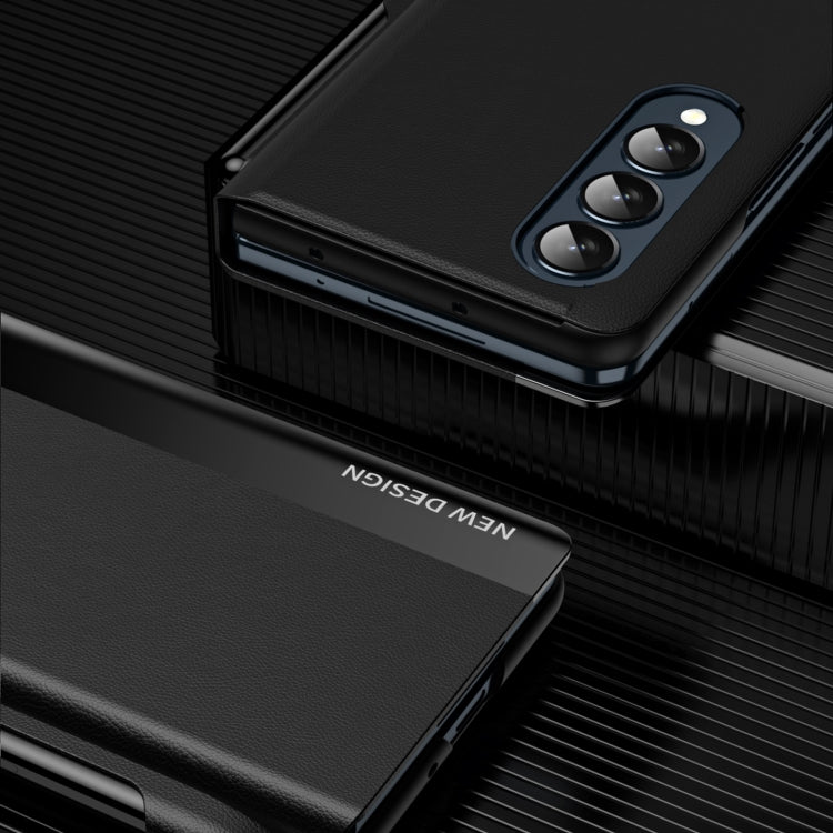 Custodia per telefono in pelle a copertura totale antiurto con slot per penna, For Samsung Galaxy Z Fold3 5G, For Samsung Galaxy Z Fold4