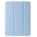 Custodia per tablet in pelle a tre pieghe con supporto a nido d'ape in silicone + PU, For iPad 10th Gen 10.9 2022