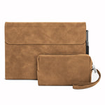 Custodia protettiva antiurto all-inclusive in pelle di pecora con alimentatore, For Microsoft Surface Pro 9 / Surface Pro 10