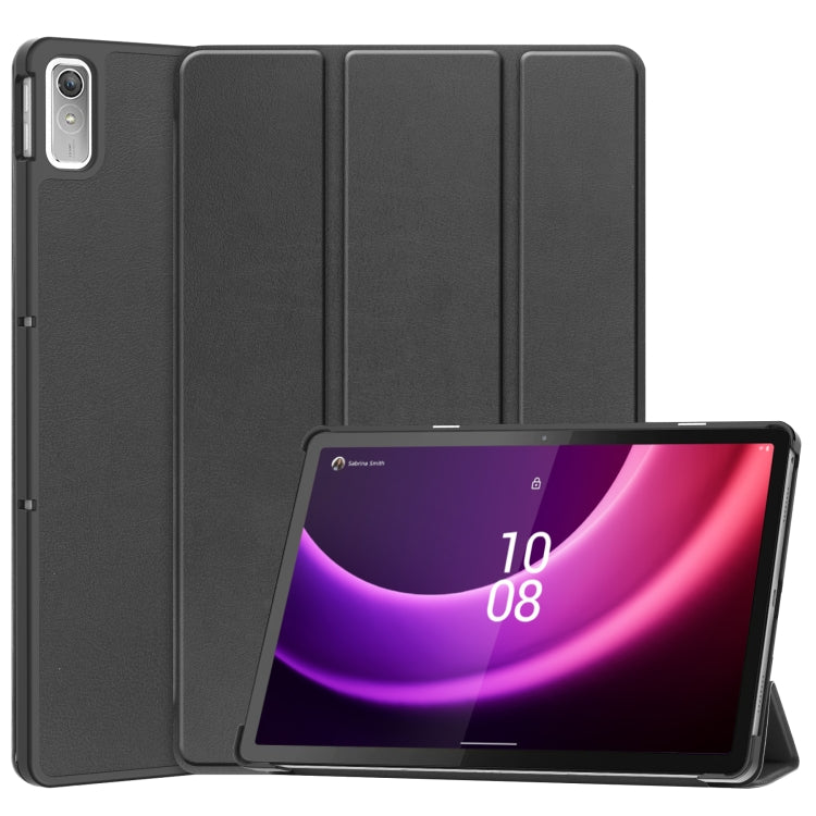 Custodia per tablet Smart in pelle con supporto a 3 pieghe Custer Pure Color, For Lenovo Tab P11 Gen 2