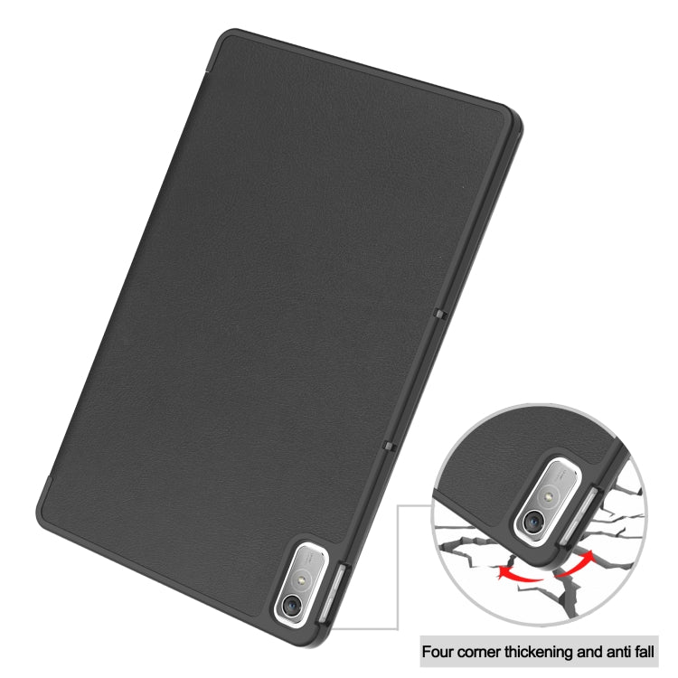 Custodia per tablet Smart in pelle con supporto a 3 pieghe Custer Pure Color, For Lenovo Tab P11 Gen 2