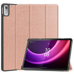 Custodia per tablet Smart in pelle con supporto a 3 pieghe Custer Pure Color, For Lenovo Tab P11 Gen 2