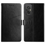 HT01 Cassa del telefono di cuoio di vibrazione del modello a forma di Y, For Xiaomi Redmi 11 Prime 4G, For Xiaomi Redmi 11 Prime 5G, For Xiaomi Redmi Note 12 China, For Xiaomi Redmi Note 12 Pro 5G China