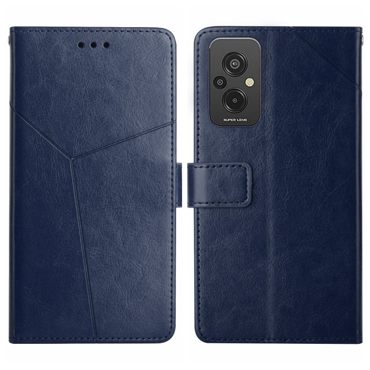HT01 Cassa del telefono di cuoio di vibrazione del modello a forma di Y, For Xiaomi Redmi 11 Prime 4G, For Xiaomi Redmi 11 Prime 5G, For Xiaomi Redmi Note 12 China, For Xiaomi Redmi Note 12 Pro 5G China
