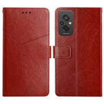 HT01 Cassa del telefono di cuoio di vibrazione del modello a forma di Y, For Xiaomi Redmi 11 Prime 4G, For Xiaomi Redmi 11 Prime 5G, For Xiaomi Redmi Note 12 China, For Xiaomi Redmi Note 12 Pro 5G China