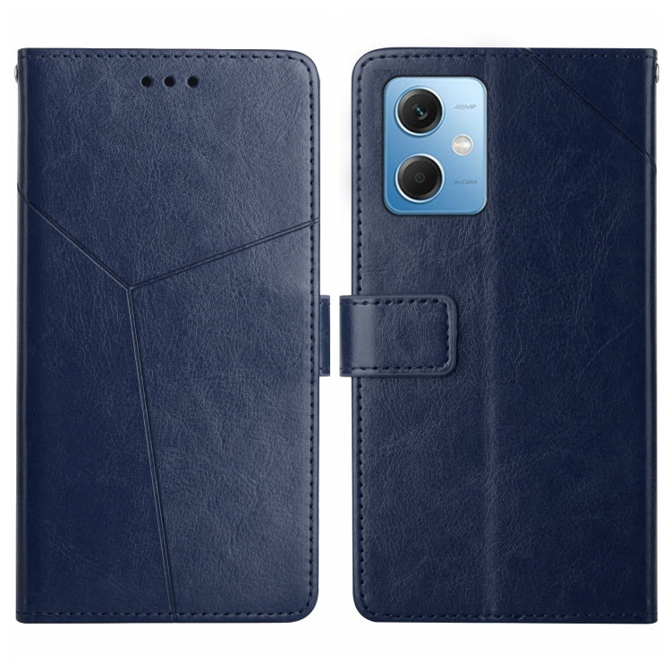 HT01 Cassa del telefono di cuoio di vibrazione del modello a forma di Y, For Xiaomi Redmi 11 Prime 4G, For Xiaomi Redmi 11 Prime 5G, For Xiaomi Redmi Note 12 China, For Xiaomi Redmi Note 12 Pro 5G China
