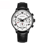 Orologio multifunzionale in pelle da uomo al quarzo, Ochstin 6050B