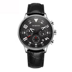 Orologio multifunzionale in pelle da uomo al quarzo, Ochstin 6050B