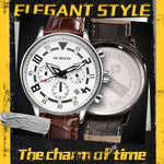 Orologio multifunzionale in pelle da uomo al quarzo, Ochstin 6050B