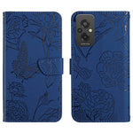 HT03 Cassa del telefono di cuoio di vibrazione impressa farfalla di sensibilità della pelle, For Xiaomi Redmi 11 Prime 4G, For Xiaomi Redmi 11 Prime 5G, For Xiaomi Redmi Note 12 China, For Xiaomi Redmi Note 12 Pro 5G China