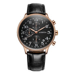 Orologio multifunzionale in pelle da uomo al quarzo, Ochstin 6050C
