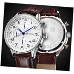 Orologio multifunzionale in pelle da uomo al quarzo, Ochstin 6050C