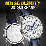 Orologio multifunzionale in pelle da uomo al quarzo, Ochstin 6050E