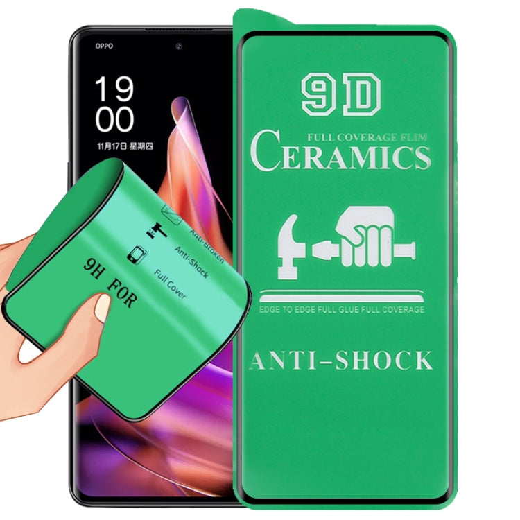 Film ceramico a colla a schermo intero 9D, For OPPO Reno9 (1 PC), For OPPO Reno9 Pro (1 PC), For OPPO Reno9 Pro+ (1 PC)
